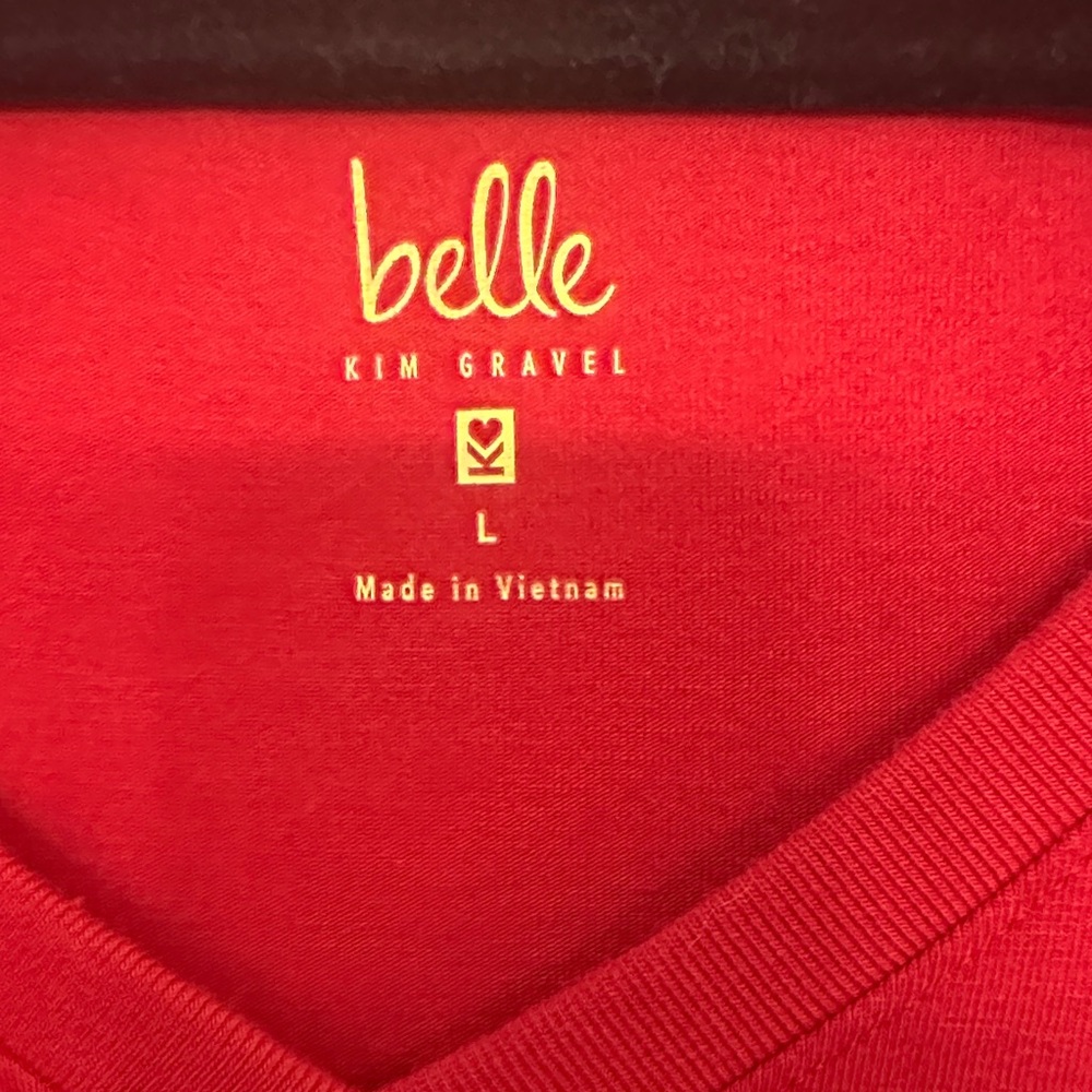 Belle by Kim Gravel Red Long Sleeve Top - Picture 2 of 6